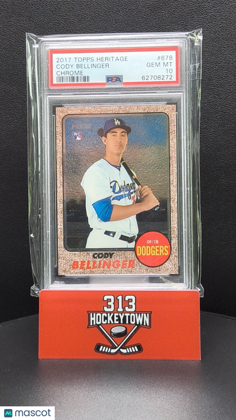 2017 Topps Heritage Cody Bellinger #678 Chrome PSA 10