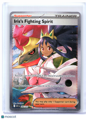 Ascended Heroes Iris's Fighting Spirit Holo Special Illustration Rare #292/217