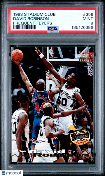 1993 Stadium Club David Robinson #356 Frequent Flyers PSA 9
