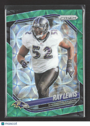 2025 Panini Prizm Football Ray Lewis #42 Green Scope