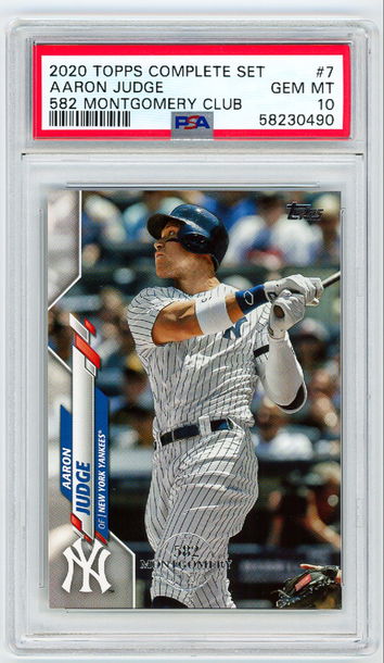 2020 Topps Complete Set Aaron Judge 582 Montgomery Club Stamp