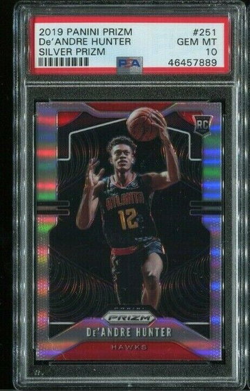New listing
		2019 Prizm Deandre Hunter Silver Prizm Rookie RC #251 PSA 10 GEM MT