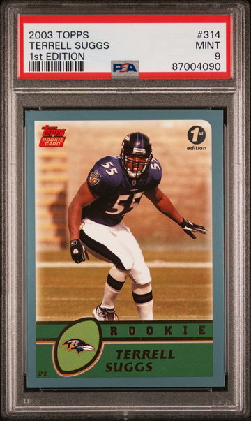2003 Topps First Edition Terrell Suggs #314 PSA 9