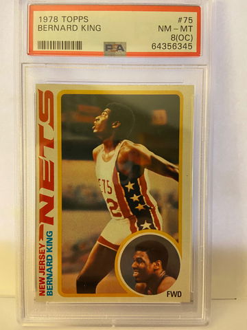 1978 Topps Bernard King PSA 8