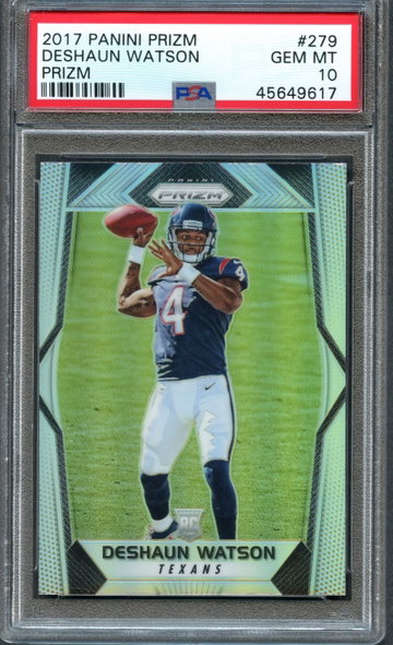 2017 Prizm Silver DeShaun Watson RC #279 PSA 10