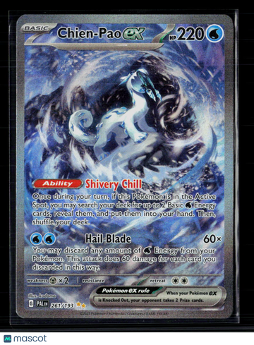 2023 Paldea Evolved Chien-Pao EX Holo Secret Rare SAR #261/193