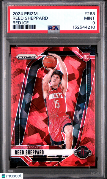 2024 Panini Prizm Reed Sheppard #268 Red Ice Rookie PSA 9