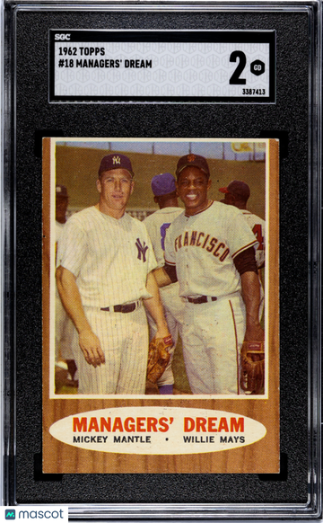 1962 Topps Managers' Dream #18 SGC 2