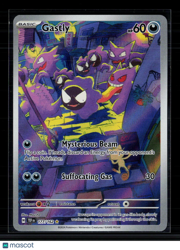2024 Temporal Forces Gastly Holo Secret Rare #177/162