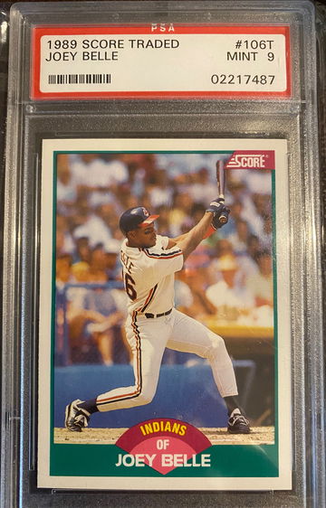 1989 Score Traded Joey “Albert” Belle #106T rookie card