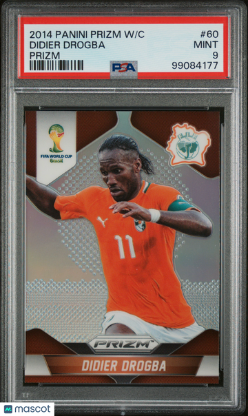 2014 Panini Prizm World Cup Didier Drogba #60 PSA 9
