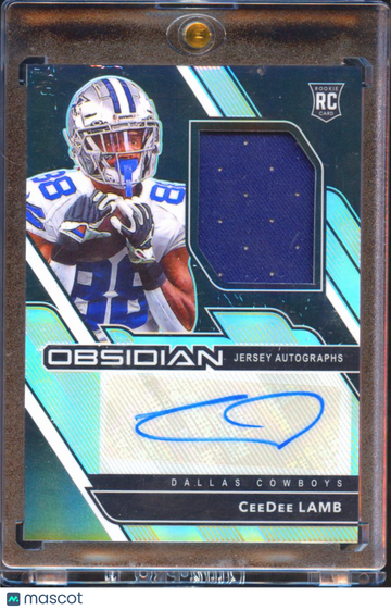 2020 Panini Obsidian CeeDee Lamb #207 /150 Jersey Autograph RC Memorabilia