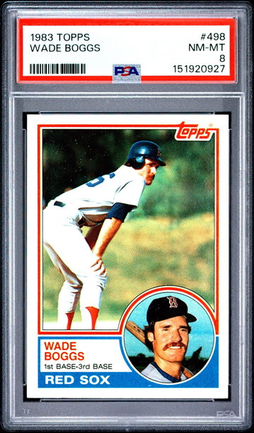 1983 Topps Wade Boggs #498 PSA 8
