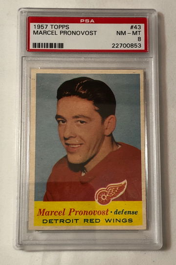 1957 TOPPS #43 MARCEL PRONOVOST NM-MT 8