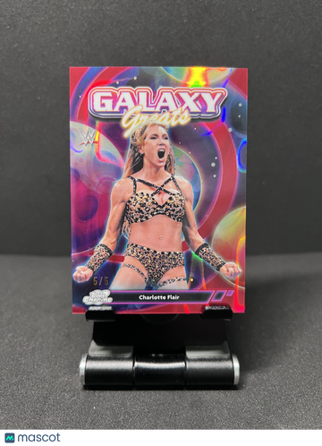 2026 CHROME COSMIC WWE CHARLOTTE FLAIR GALAXY GREATS RED REFRACTOR /5