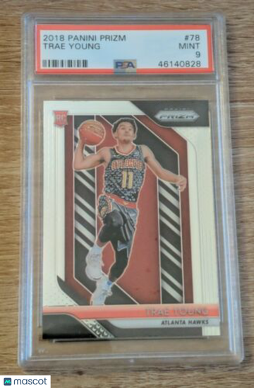 2018 Panini Prizm Trae Young #78 Rookie PSA 9
