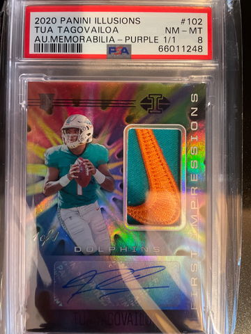 2020 panini illusions Tua Tagovailoa Auto Memorabilla 1/1
