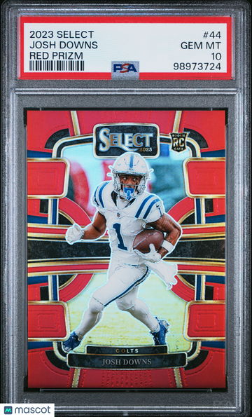 2023 Panini Select Josh Downs #44 Red Prizm PSA 10