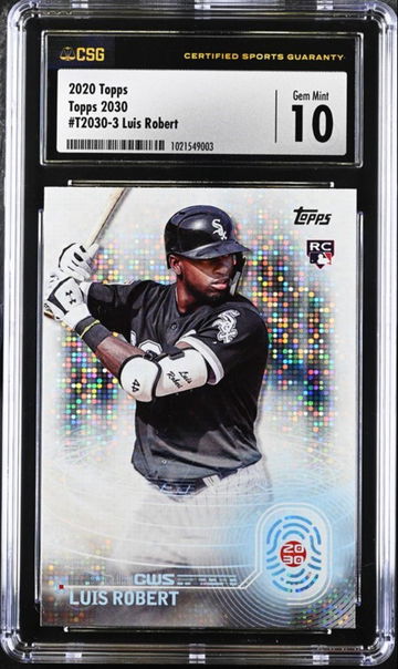 2020 Topps 2030 Series Luis Robert T2030-3 CSG 10 GEM MINT - Chicago White So