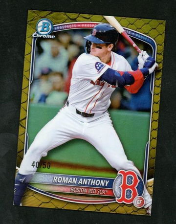 2024 Bowman Chrome BCP-167 Roman Anthony /50 VG Boston Red Sox