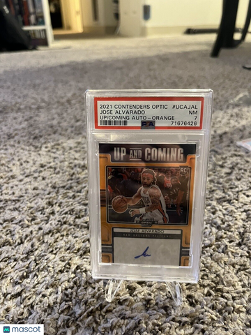 Jose Alvarado Up And Coming (RC) - Orange /25, Psa 7