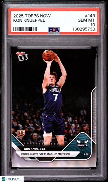 2025 Topps Now Kon Knueppel #143 PSA 10