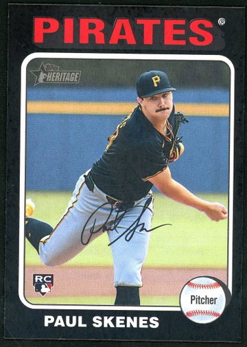 2024 Topps Heritage 594 Paul Skenes Black Border SSP /50