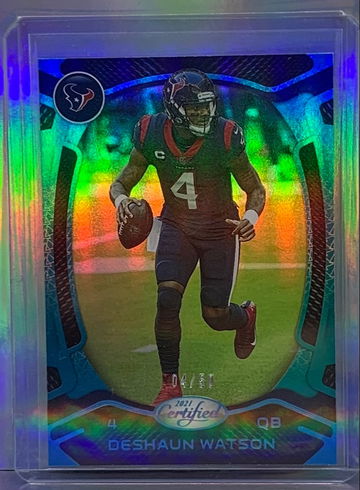 2021 CERTIFIED DESHAUN WATSON 4/99 JERSEY NUMBER ! 1/1