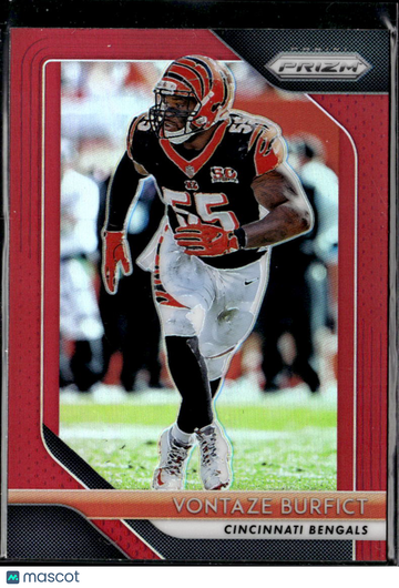 Vontaze Burfict 2018 Panini Prizm Red Cincinnati Bengals
