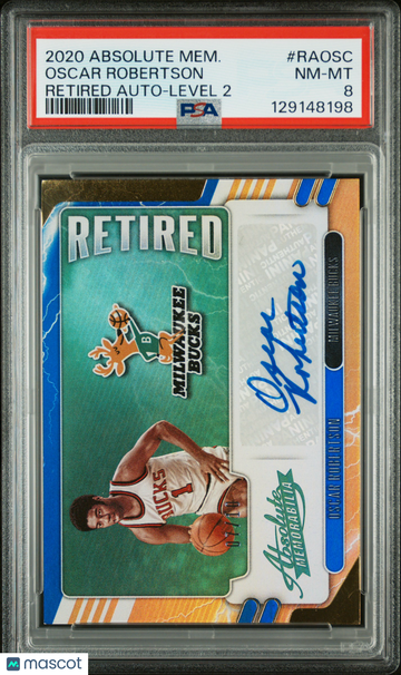 2020 Panini Absolute Memorabilia Retired Autographs Oscar Robertson #RAOSC Level 2 PSA 8