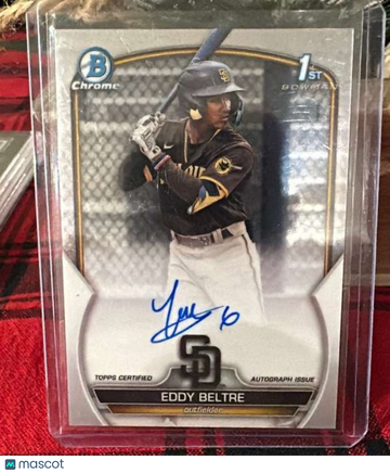 2023 Bowman Chrome - Prospect Autographs Eddy Beltre #CPA-EB
