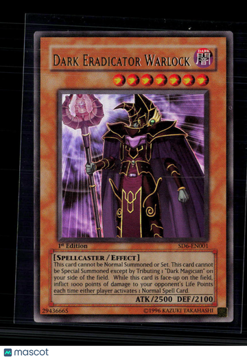 2006 Yu-Gi-Oh! Spellcaster's Judgment Dark Eradicator Warlock Ultra Rare 1st Edition