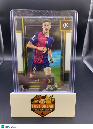 2025 Topps Museum Collection UEFA Champions League Gavi #23 Gold /50