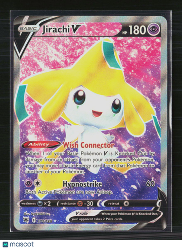 Pokemon Trading Card 2022 Astral Radiance Jirachi V FA Holo Ultra Rare #170/189