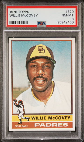 1976 Topps Willie Mccovey #520 PSA 8