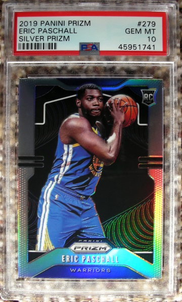 Eric Paschall 2019 Prizm #279 Silver Prizm PSA 10
