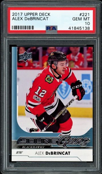 2017 Upper Deck  #221  Alex DeBrincat  RC  PSA 10  Blackhawks
