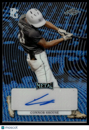 2023 Leaf Perfect Game National Showcase Connor Shouse #MA-CS2 Metal Auto Blue Wave SN AU