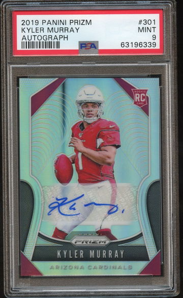 2019 Panini Prizm Kyler Murray Auto Rookie PSA 9