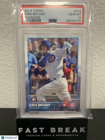 2015 Topps Kris Bryant #616 Photo Variation PSA 10