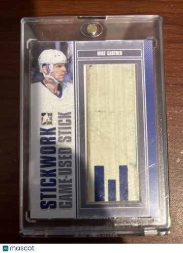 2013-14 In the Game Stickwork - Game-Used Stick - Silver Mike Gartner #GUS-65 Silver