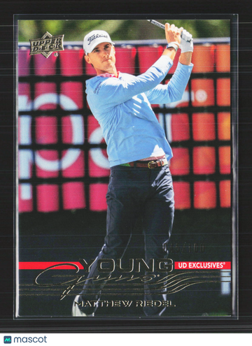 2026 Upper Deck Golf Young Guns Matthew Riedel #116 UD Exclusives