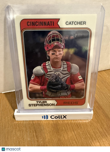 2023 Topps Heritage Tyler Stephenson #691 Chrome SN