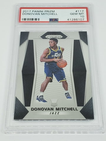 2017 Prizm Donovan Mitchell PSA 10 Rookie RC Card