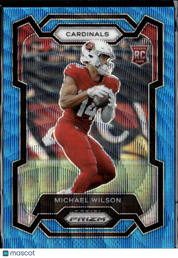 Michael Wilson 2023 Panini Prizm RC Blue Wave /199 Arizona Cardinals