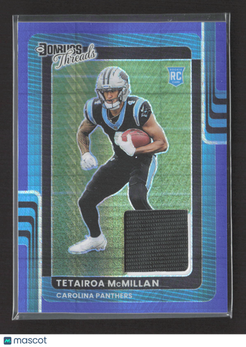 2025 Panini Donruss Optic Football Donruss Threads Prizm Tetairoa McMillan #DTBH-TMN RC Memorabilia
