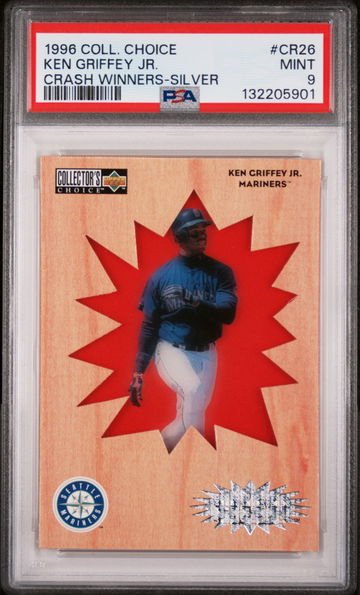 1996 Collector's Choice Crash Winners Silver Ken Griffey Jr. #CR26 PSA 9