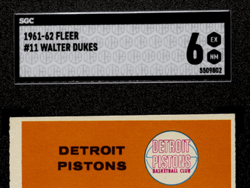1961 Fleer Walter Dukes #11 SGC 6