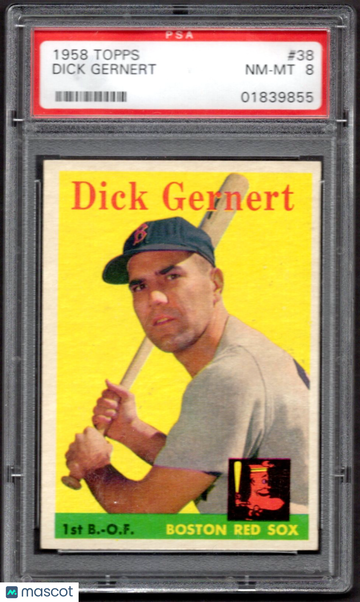 1958 Topps Dick Gernert #38 PSA 8