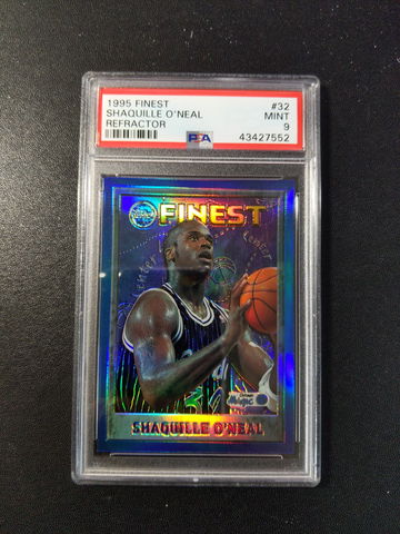 1995 Finest #32 Shaquille O'Neal Refractor PSA 9